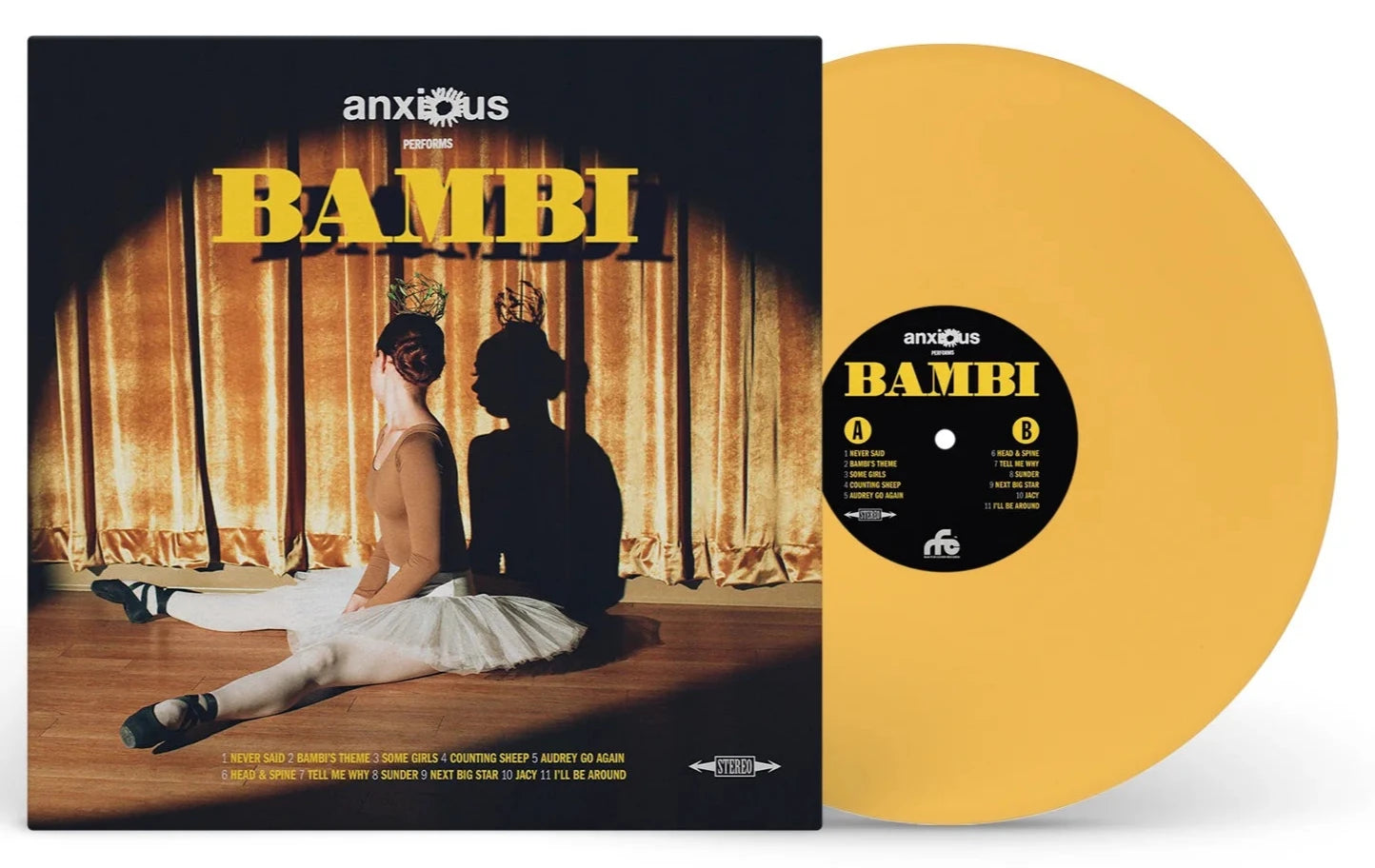 ANXIOUS 'BAMBI' LP (Yellow Vinyl)