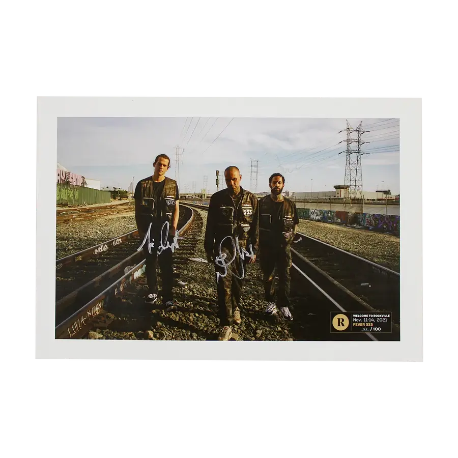 FEVER 333 X REVOLVER ROCKVILLE - SIGNED FESTIVAL POSTER