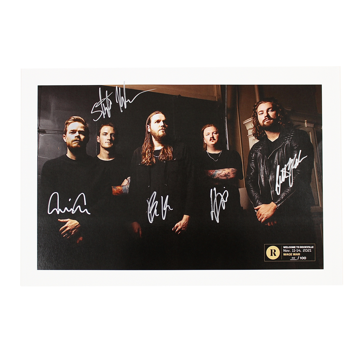 WAGE WAR X REVOLVER ROCKVILLE - SIGNED FESTIVAL POSTER
