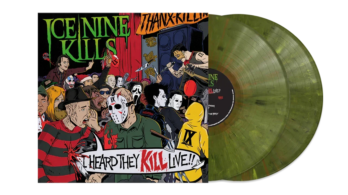 ICE NINE KILLS ‘I HEARD THEY KILL LIVE’ LIMITED-EDITION 2LP GREEN MARBLE VINYL— ONLY 350 MADE
