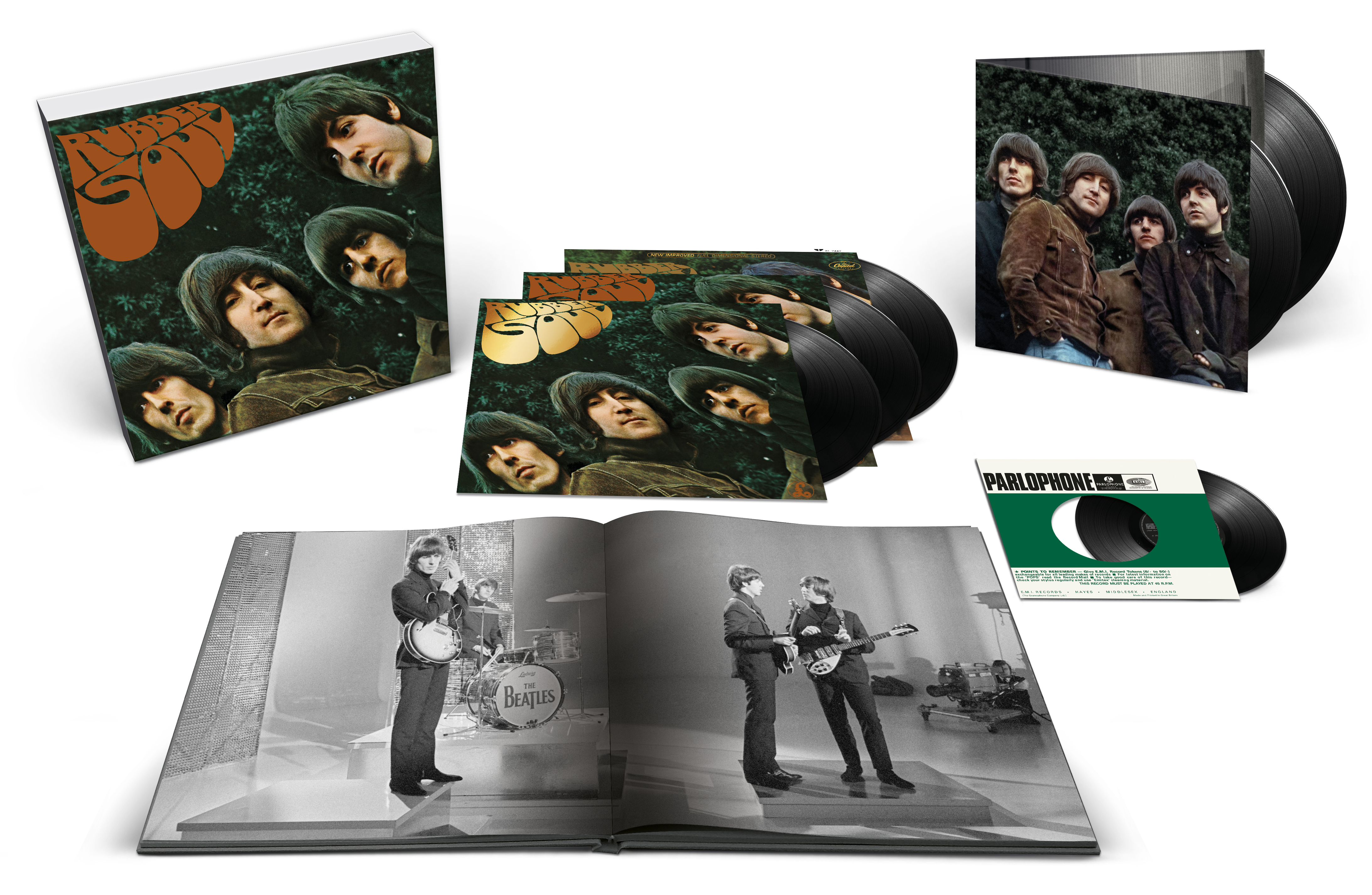 THE BEATLES 'RUBBER SOUL' 5LP + 7" SINGLE (Super Deluxe 180g Half Speed)