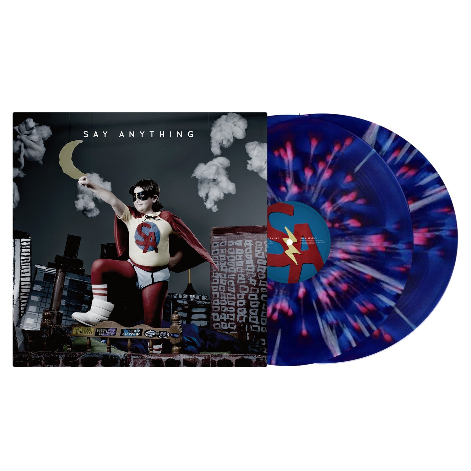 SAY ANYTHING 'SAY ANYTHING' 2LP (Exclusive – Limited to 300, Ruby & Cobalt A-Side/B-Side w/ White Splatter Vinyl)