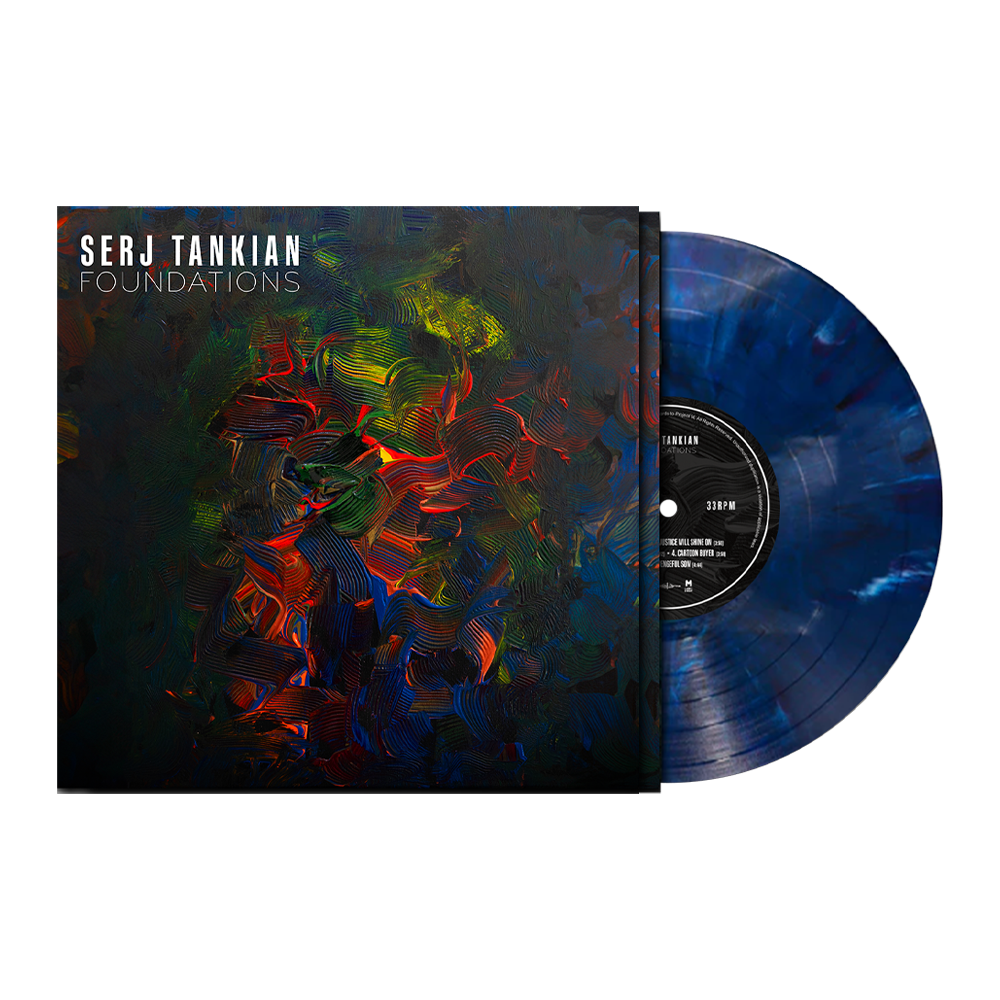 SERJ TANKIAN 'FOUNDATIONS' EP (Limited Edition – Only 500 Made, Dark Blue Marble w/ Etched B-Side Vinyl)