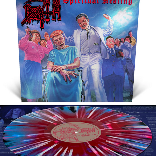 DEATH 'SPIRITUAL HEALING' LP (Red, Blue, Black Splatter Vinyl)