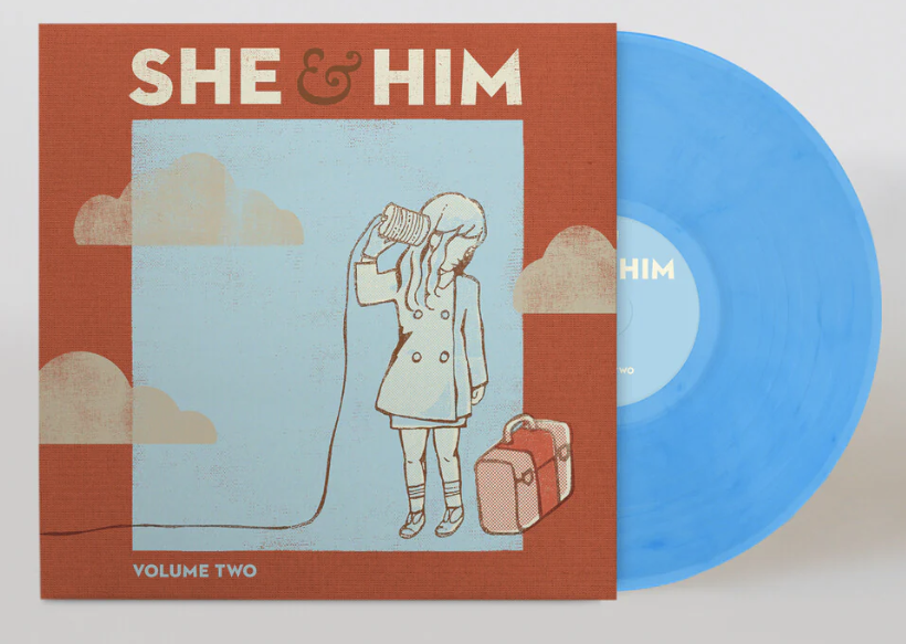 SHE & HIM 'VOLUME TWO' LP (Sky Blue Vinyl)