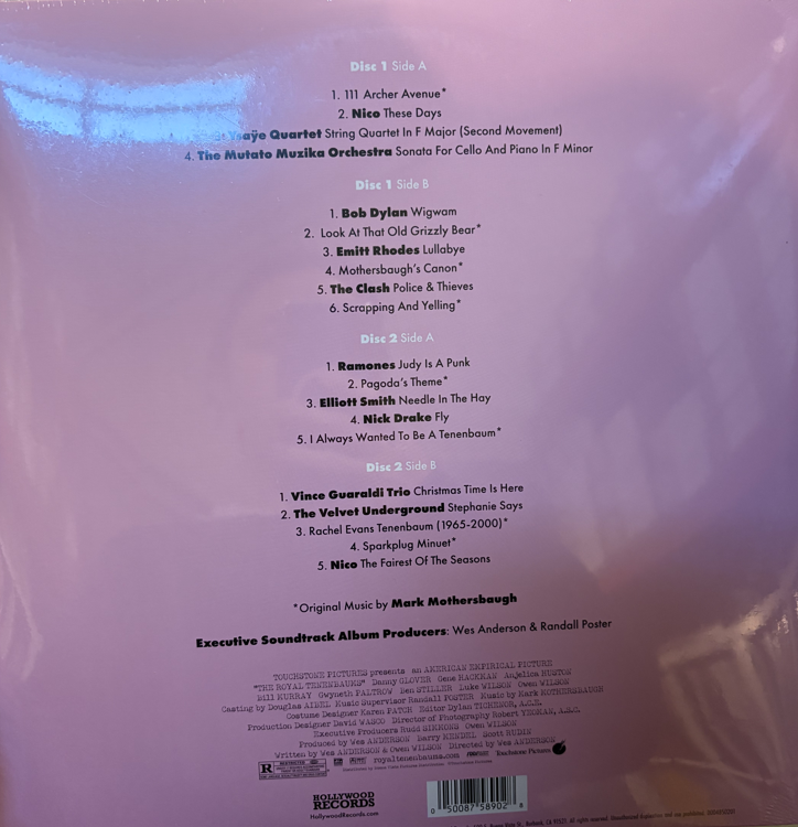 THE ROYAL TENENBAUMS SOUNDTRACK 2LP (Apple Red/Baby Pink Vinyl)