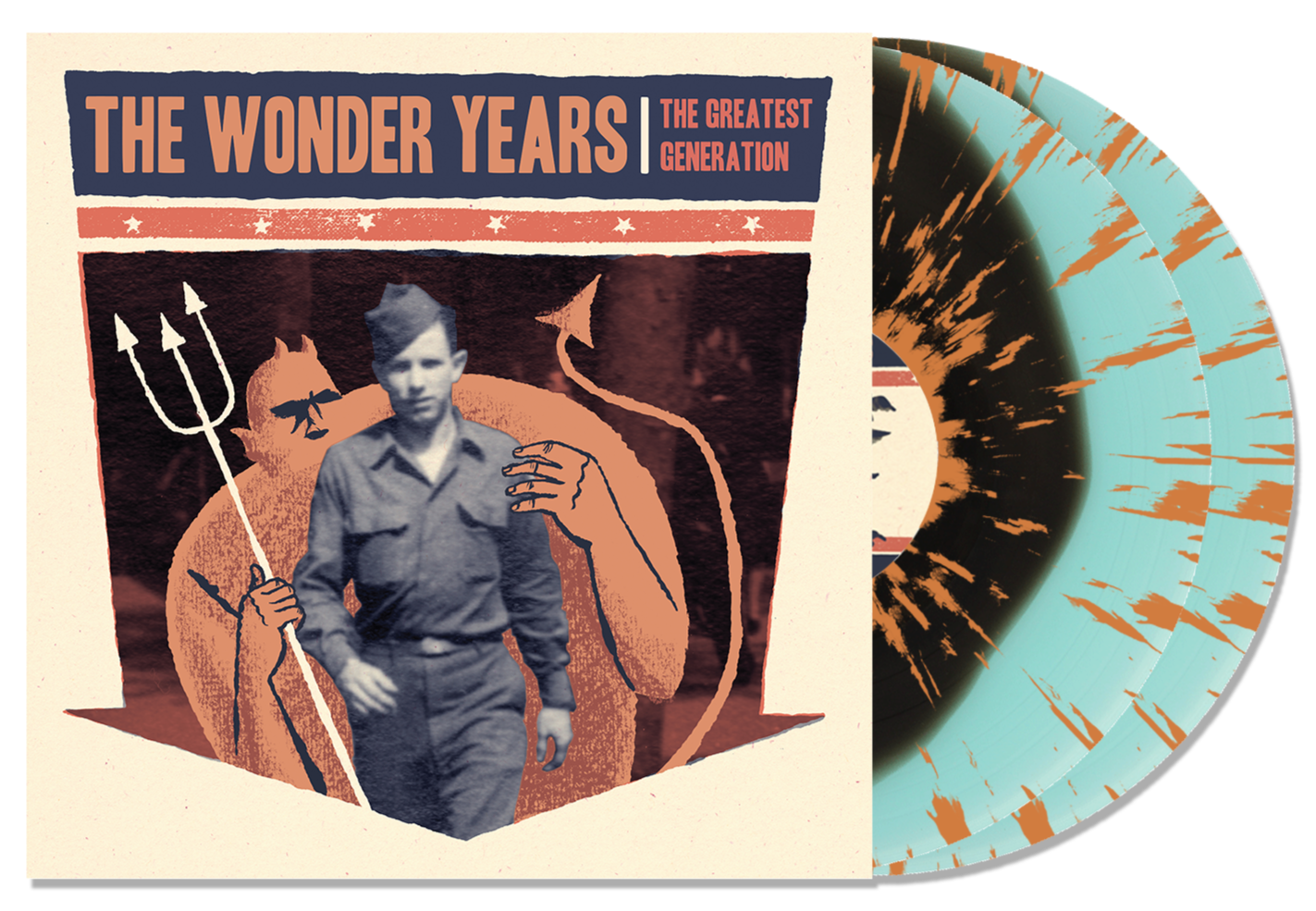 THE WONDER YEARS ‘THE GREATEST GENERATION’ 10TH ANNIVERSARY 2LP (Limited Edition – Only 500 Made, Blue w/ Black blob & Orange Splatter Vinyl)