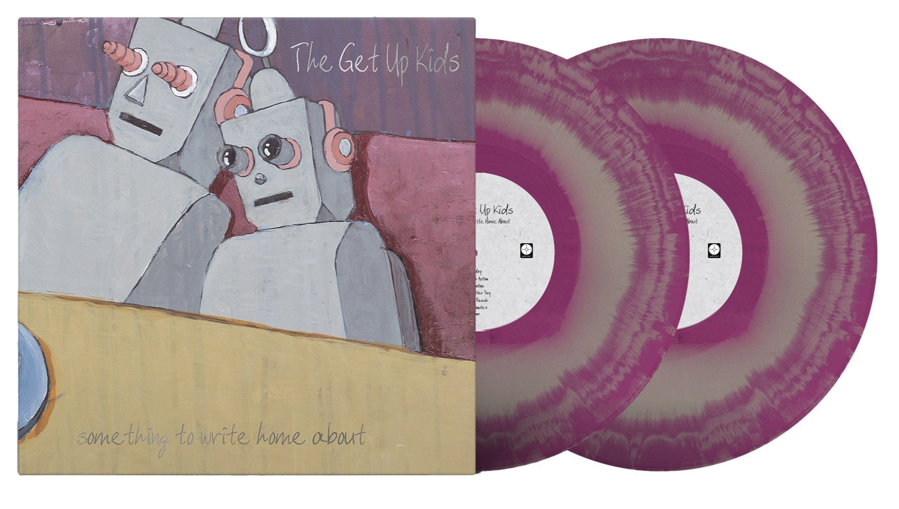 THE GET UP KIDS ‘SOMETHING TO WRITE HOME ABOUT’ 25TH ANNIVERSARY 2LP (Limited Edition – Only 500 Made, Violet & Silver Mix Vinyl)