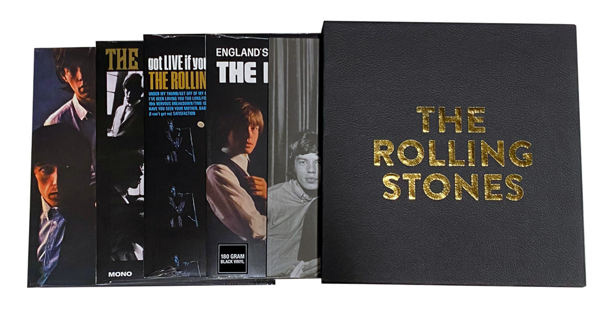 THE ROLLING STONES x GOLDMINE "EARLY YEARS" SPECIAL COLLECTOR’S EDITION SOFTCOVER BOOK w/4 LPS IN HEAVY DUTY NUMBERED BOX (Limited Edition – Only 300 Box Sets Made)