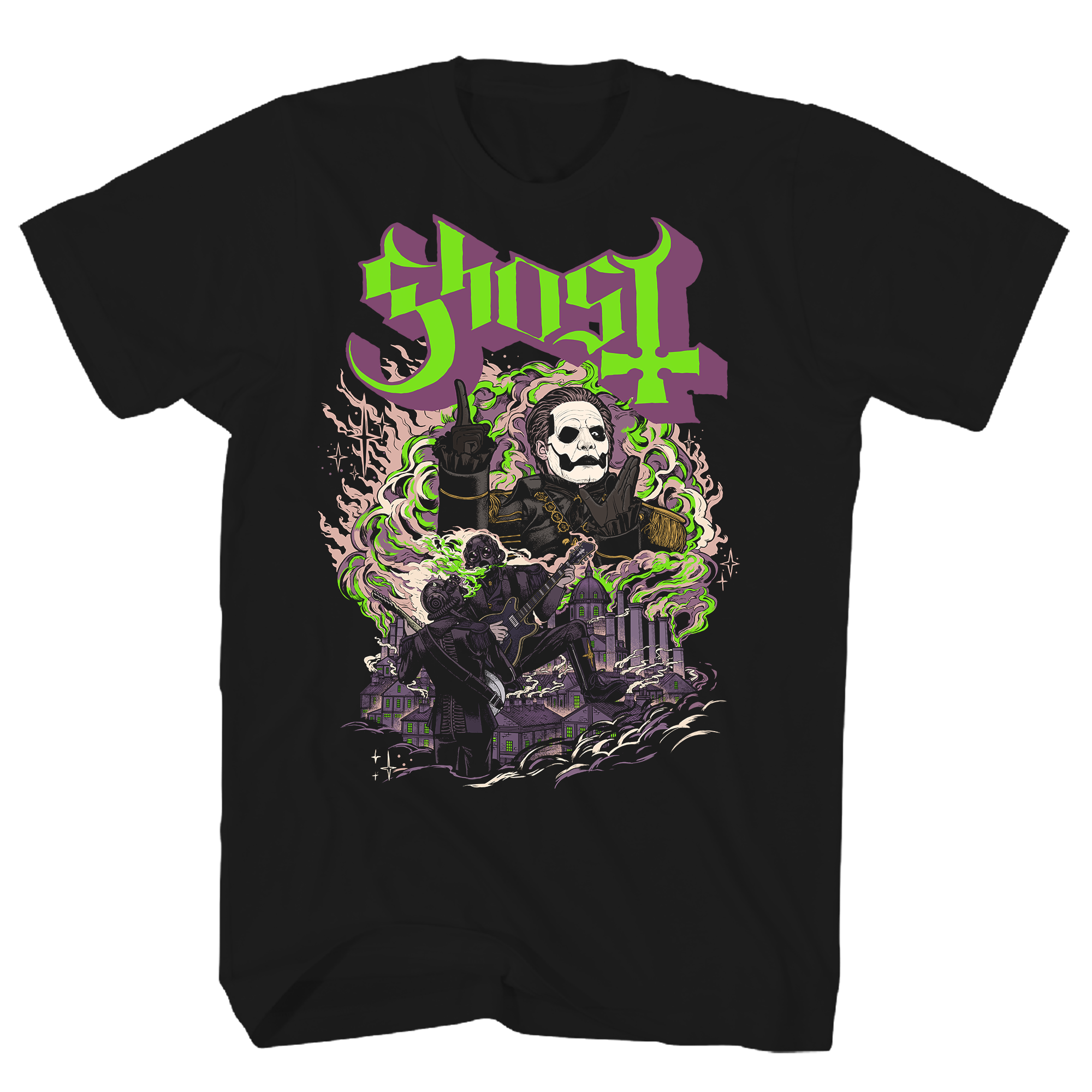 GHOST FOG BLACK T-SHIRT/S
