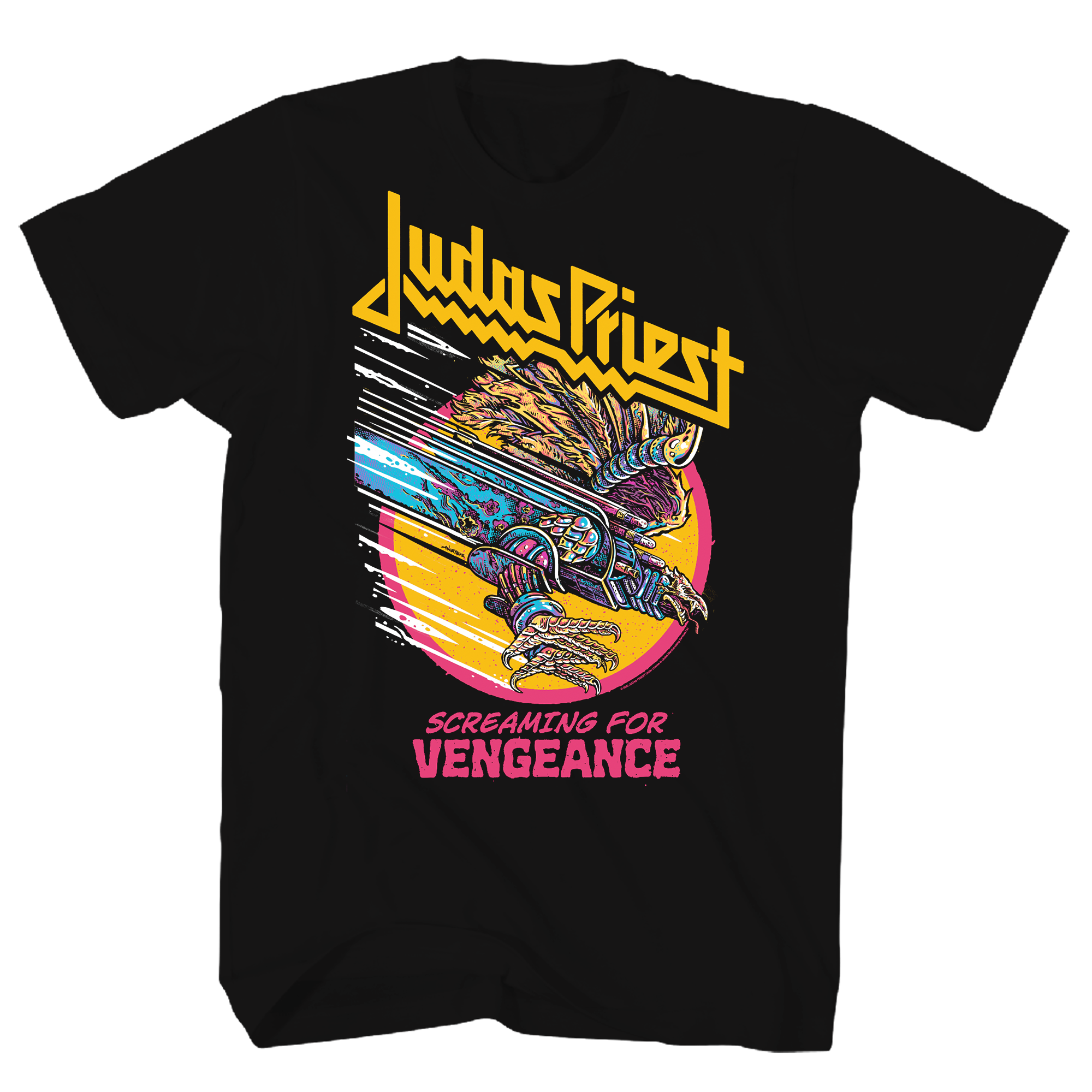 JUDAS PRIEST VENGEANCE BLACK T-SHIRT