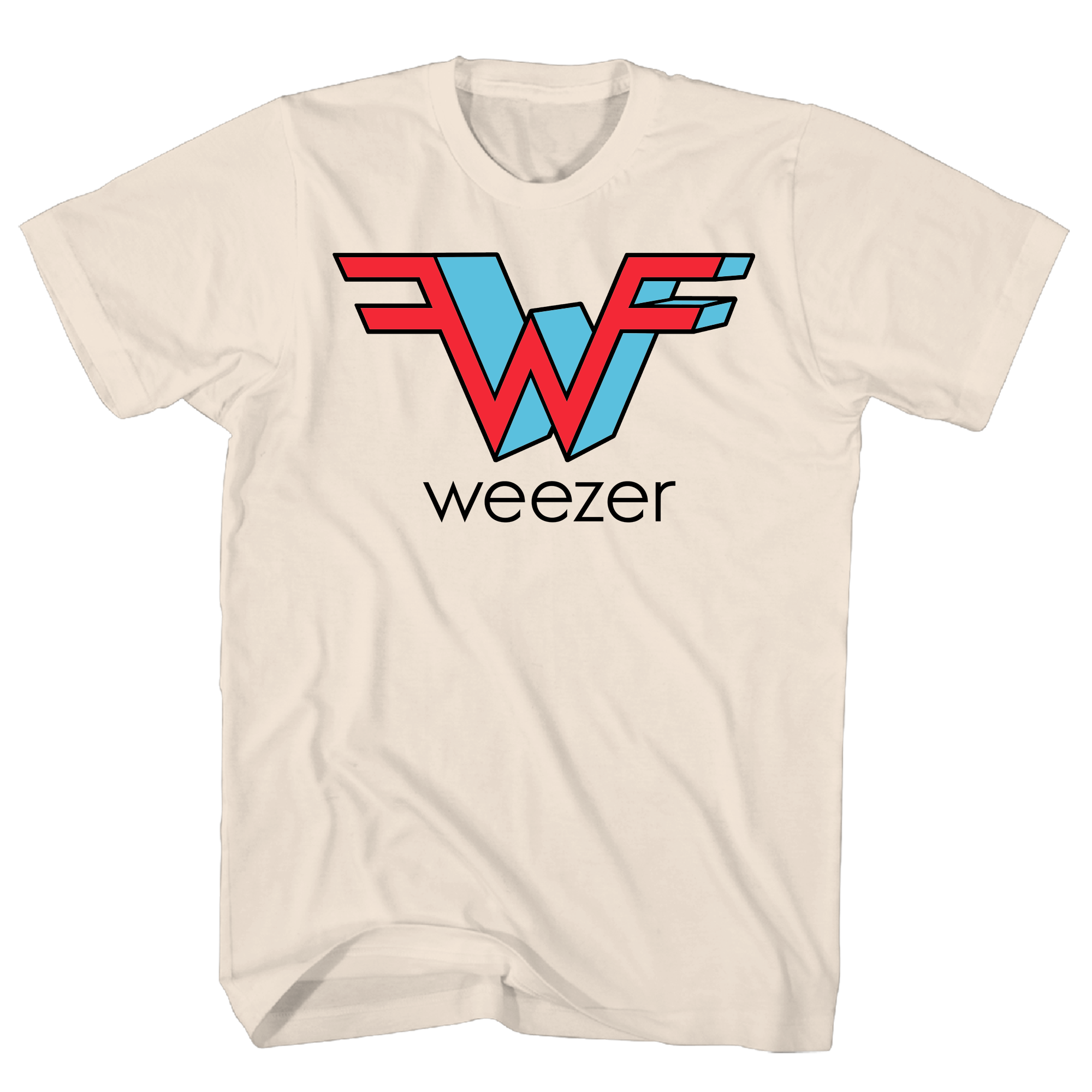 WEEZER LOGO NATURAL T-SHIRT
