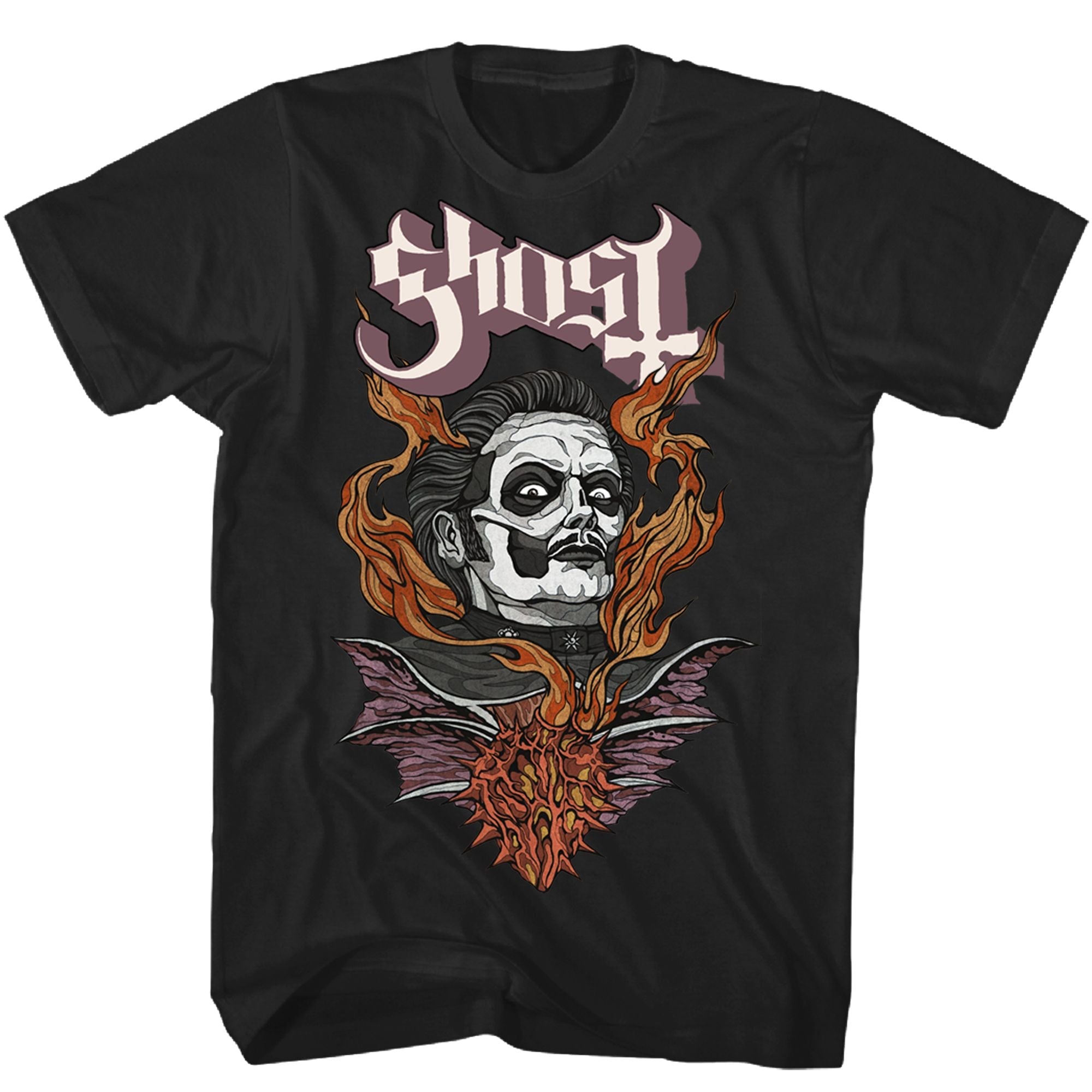 GHOST "CARDINAL COPIA FLAMING FACE" T-SHIRT