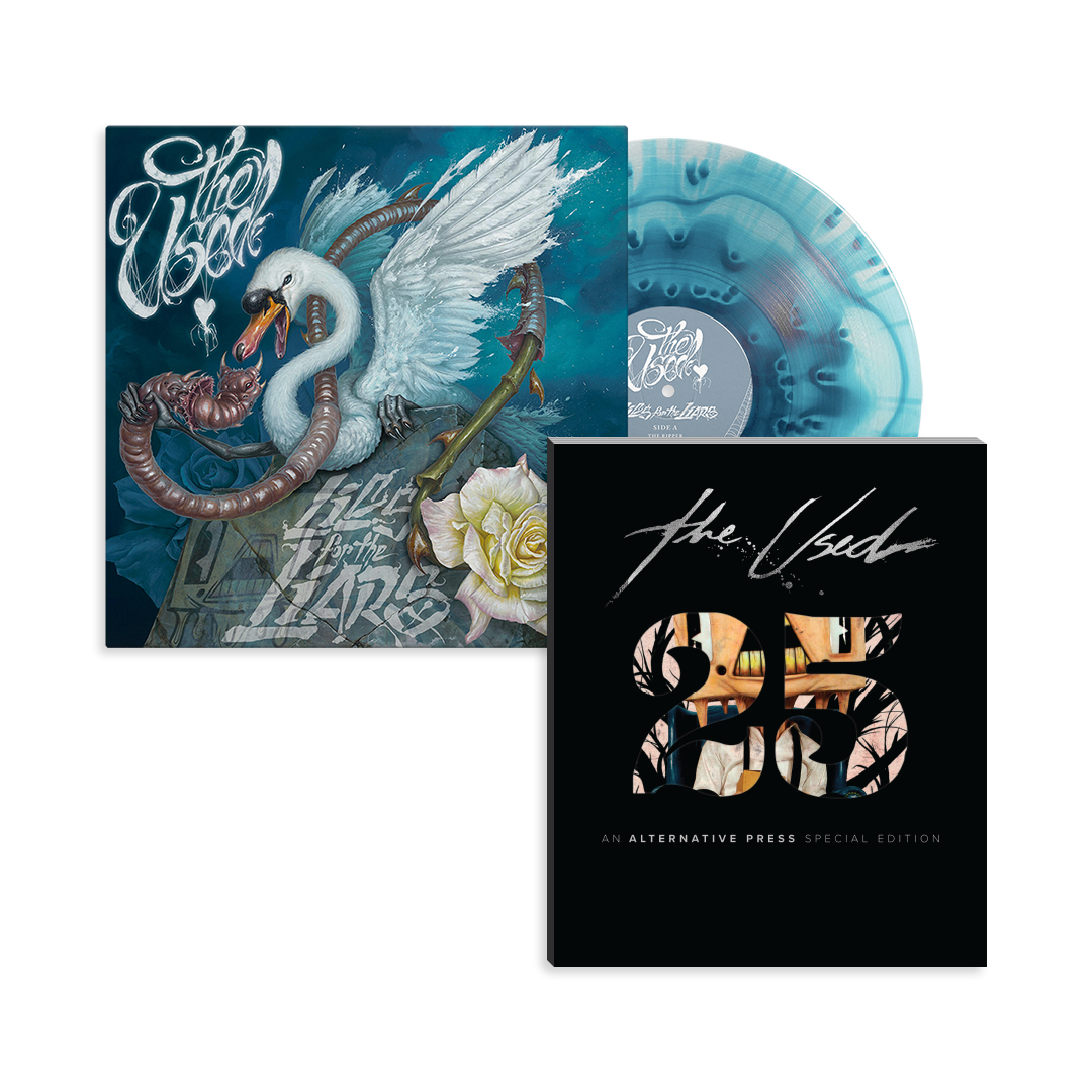 THE USED ‘LIES FOR THE LIARS’ LP (Limited Edition – Only 500 Made, Ultra Clear + Sea Blue Cloudy Vinyl) + AP SPECIAL COLLECTOR'S EDITION MAGAZINE