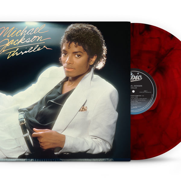 MICHAEL JACKSON 'THRILLER' LP (Red & Black Marble Vinyl)