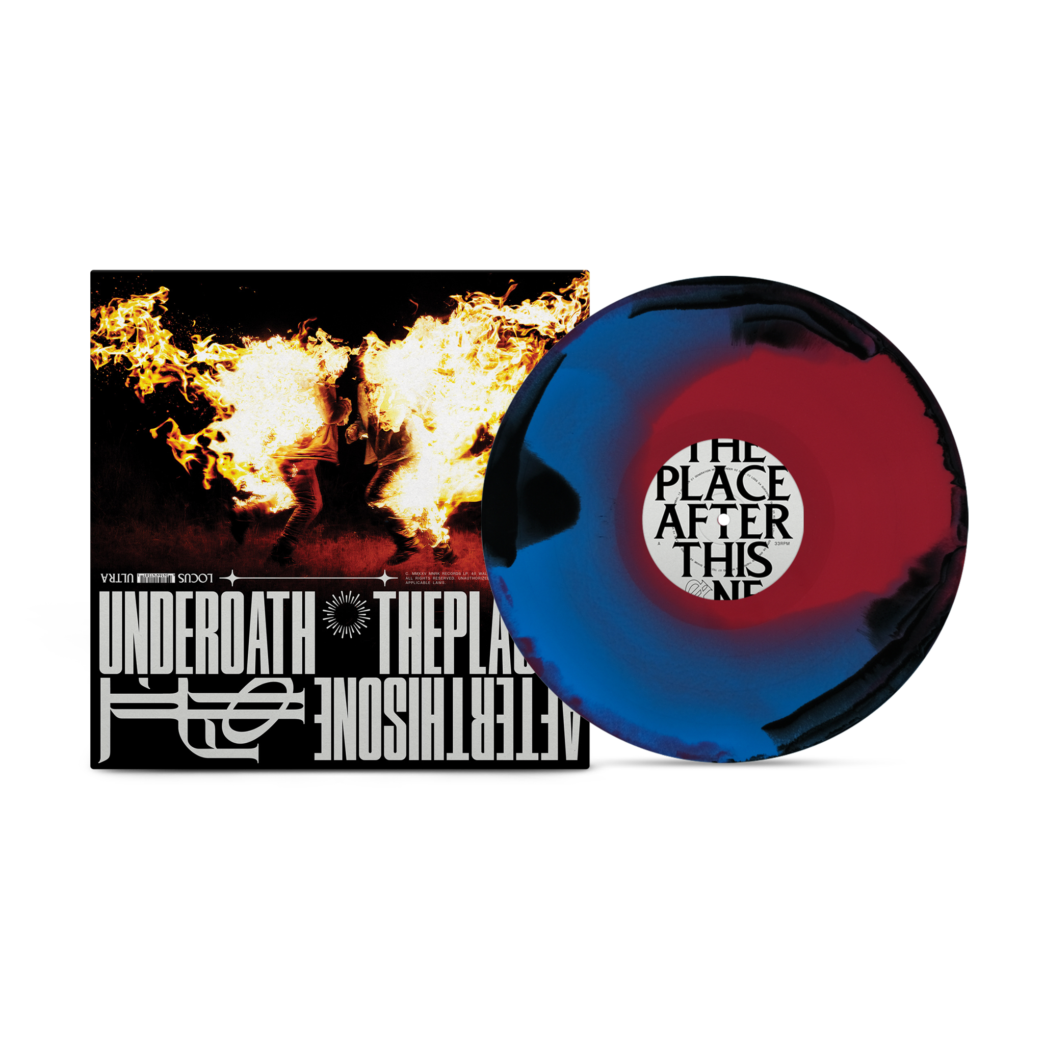 UNDEROATH 'THE PLACE AFTER THIS ONE' LP (Black + Blue Red Swirl Vinyl)