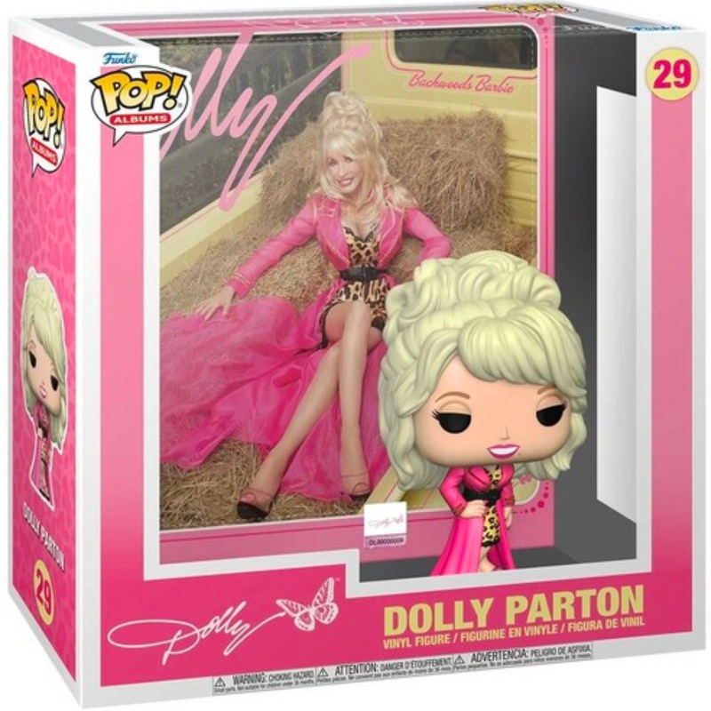 DOLLY PARTON BACKWOODS BARBIE FUNKO POP! ALBUMS FIGURE WITH CASE