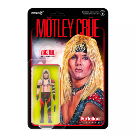 MOTLEY CRUE VINCE NEIL (SHOUT AT THE DEVIL) REACTION FIGURE WAVE 01