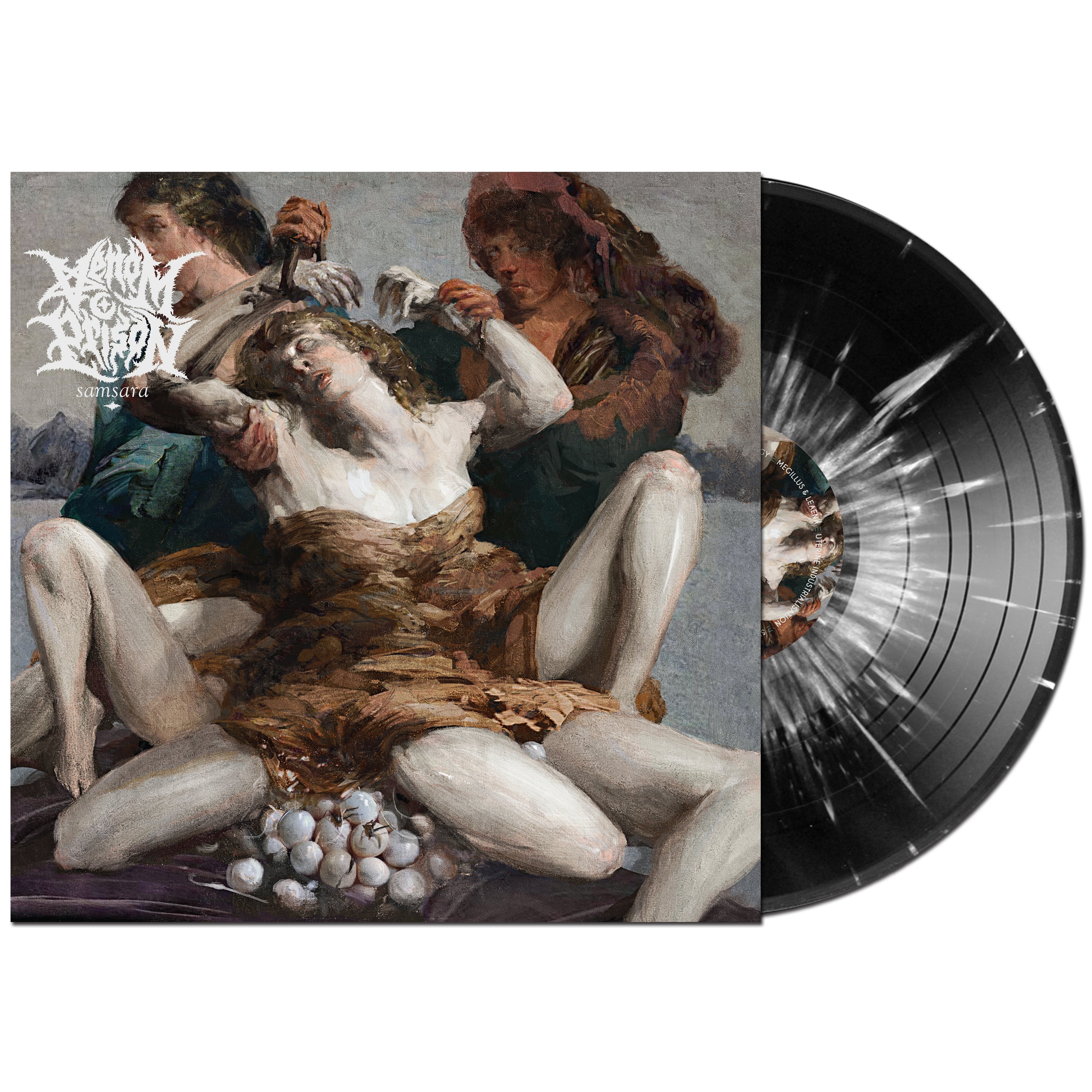 VENOM PRISON 'SAMSARA' LP (Black w/ White Splatter Vinyl)