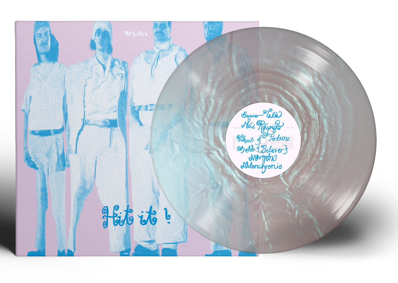 VIANOVA ‘HIT IT!’ LP (Exclusive – Limited to 500, Crystal White Pearl Vinyl)
