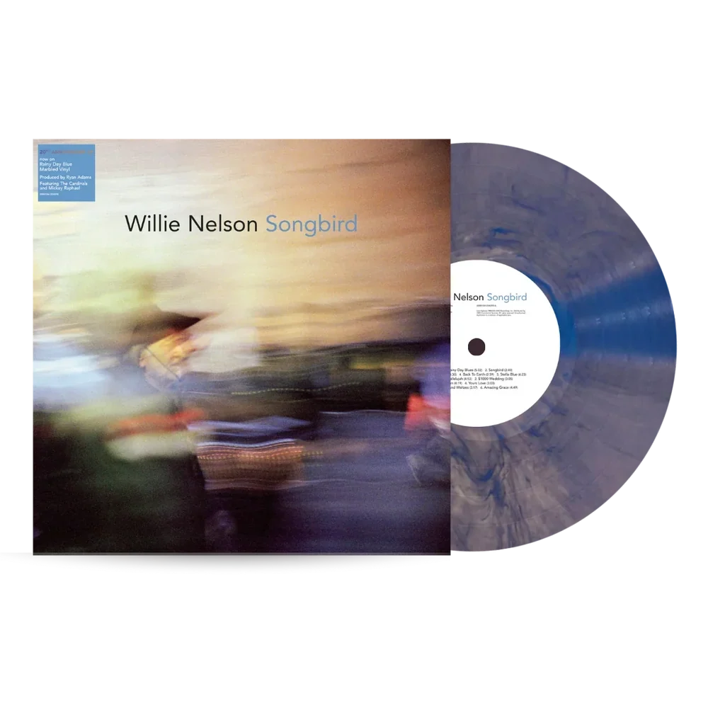 WILLIE NELSON 'SONGBIRD' 20TH ANNIVERSARY LP (Rainy Day Blue Marbled Vinyl)