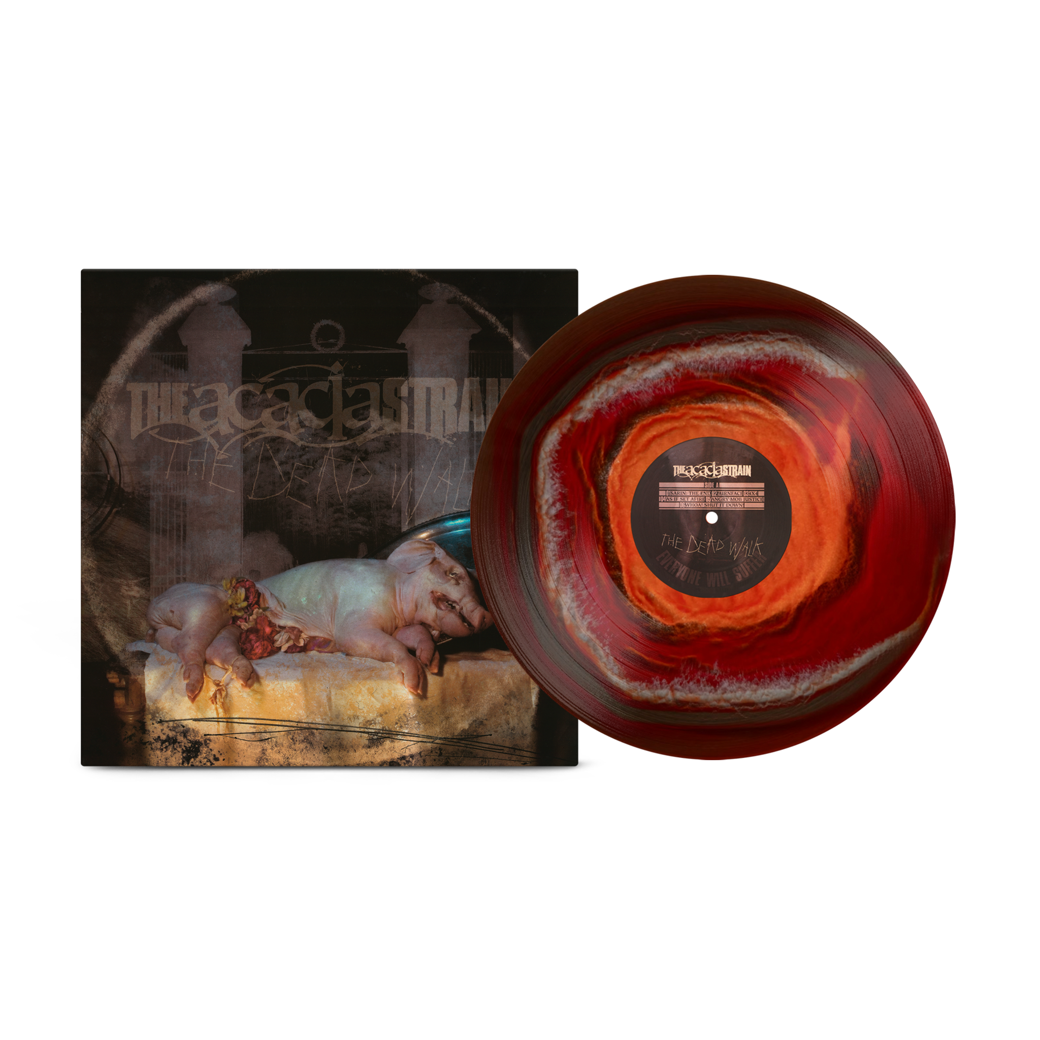 THE ACACIA STRAIN 'DEAD WALK' LP (Black Ice Ruby Bone Vinyl)