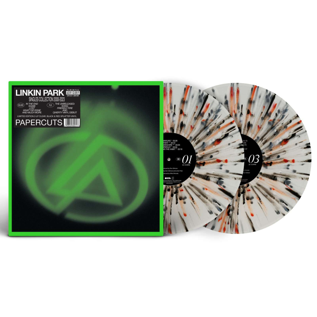 LINKIN PARK 'PAPERCUTS' 2LP (Limited Edition, Red & Black Splatter Vinyl)