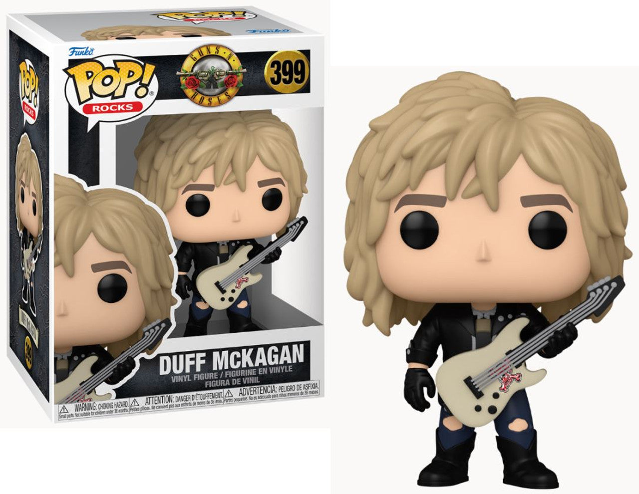 GUNS N ROSES DUFF McKAGAN (1980's) FUNKO POP! ROCKS FIGURE