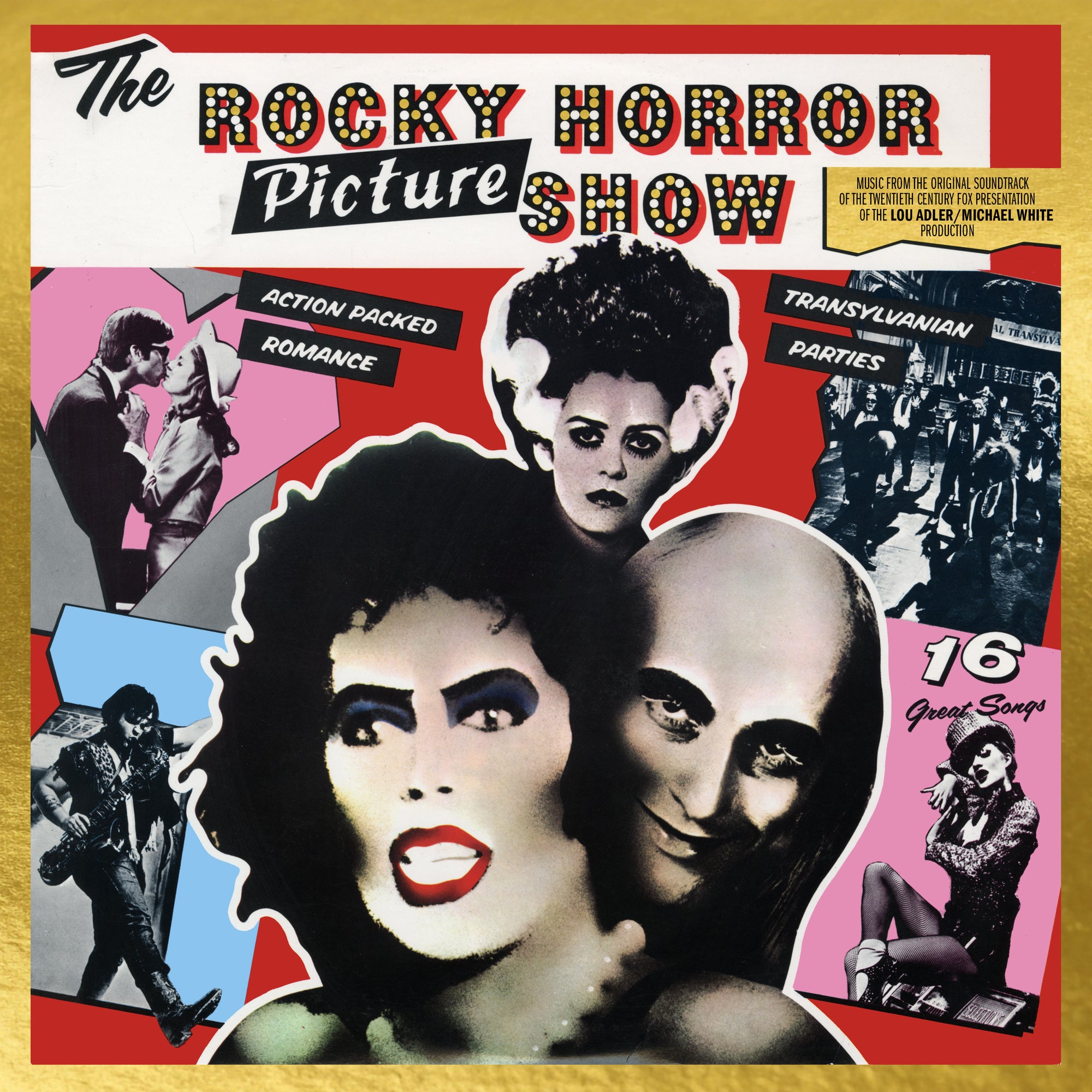 THE ROCKY HORROR PICTURE SHOW SOUNDTRACK LP (50th Anniversary, Red/Gol