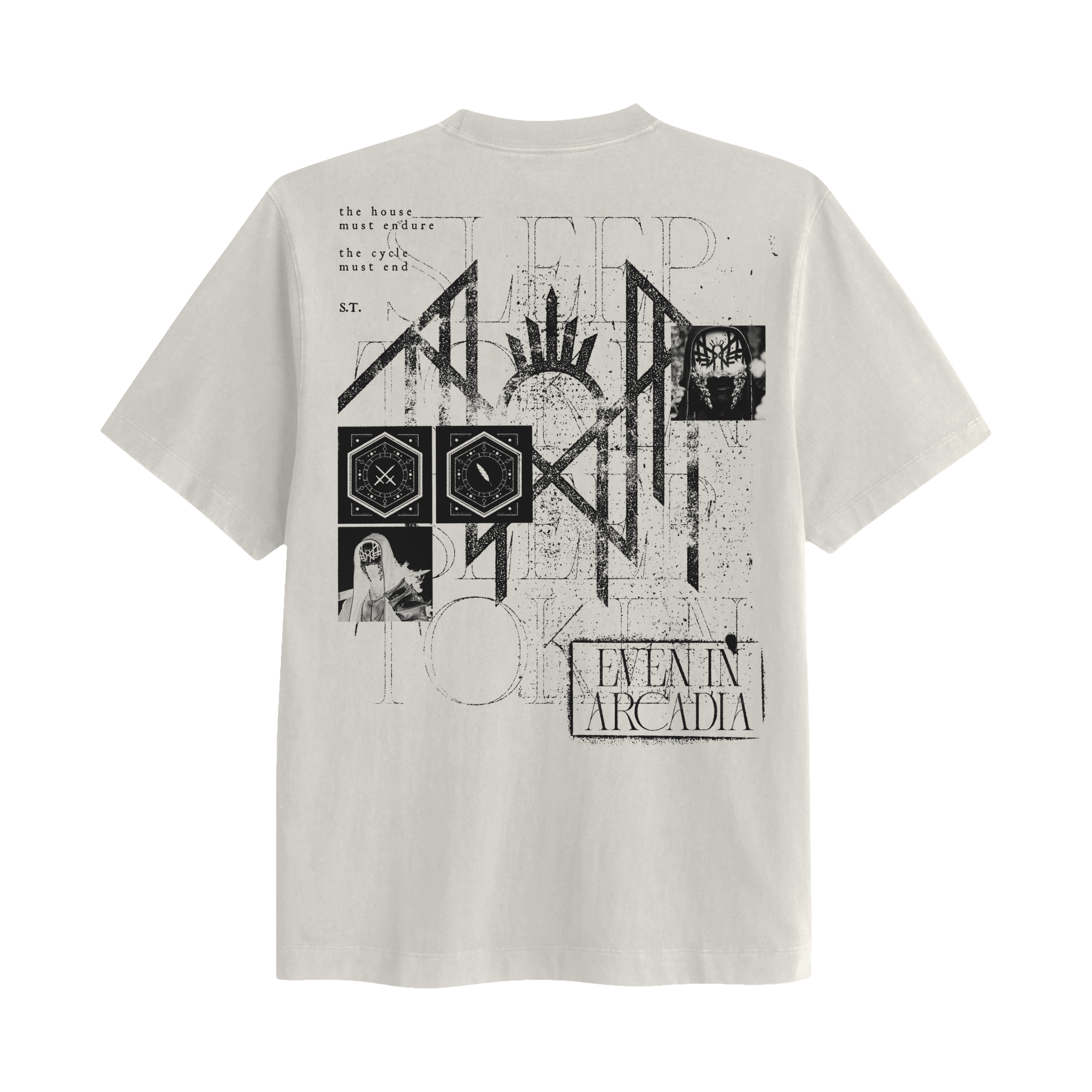 SLEEP TOKEN 'EVEN IN ARCADIA' WHITE T-SHIRT