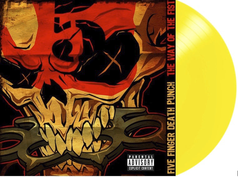 FIVE FINGER DEATH PUNCH 'THE WAY OF THE FIST' LIMITED-EDITION YELLOW OPAQUE LP ' ONLY 300 MADE