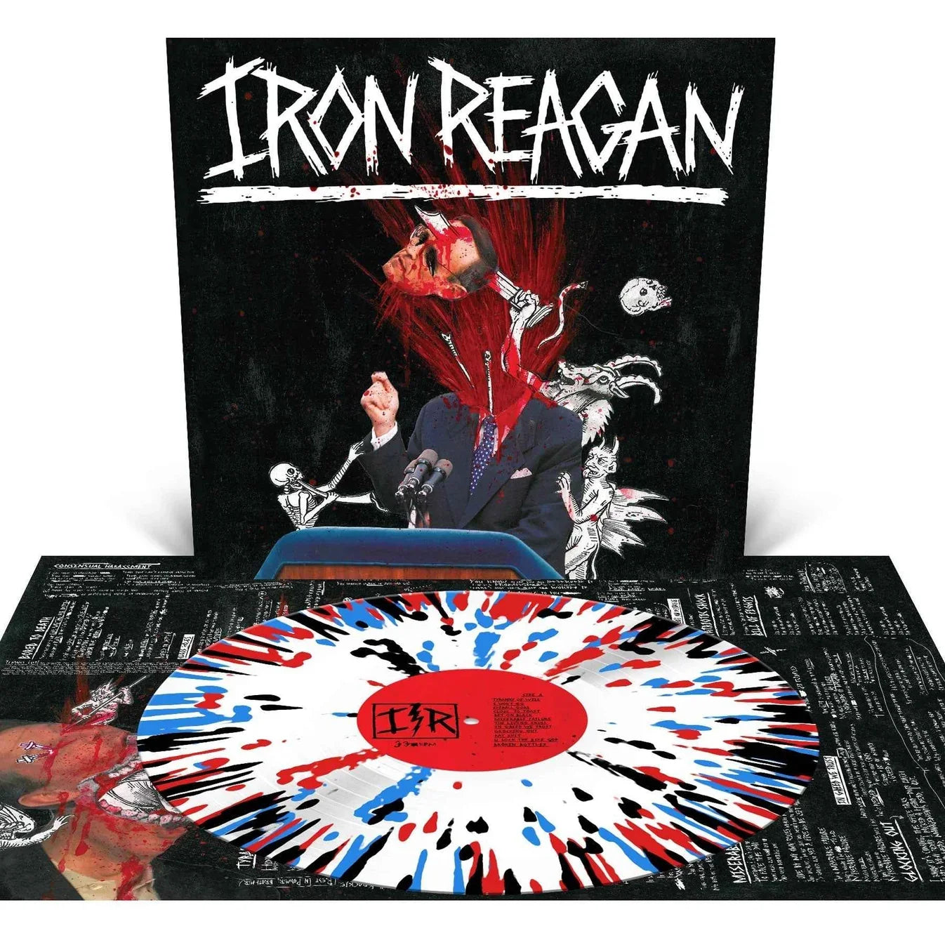 IRON REAGAN 'THE TYRANNY OF WILL' LP (White w/Splatter Vinyl)