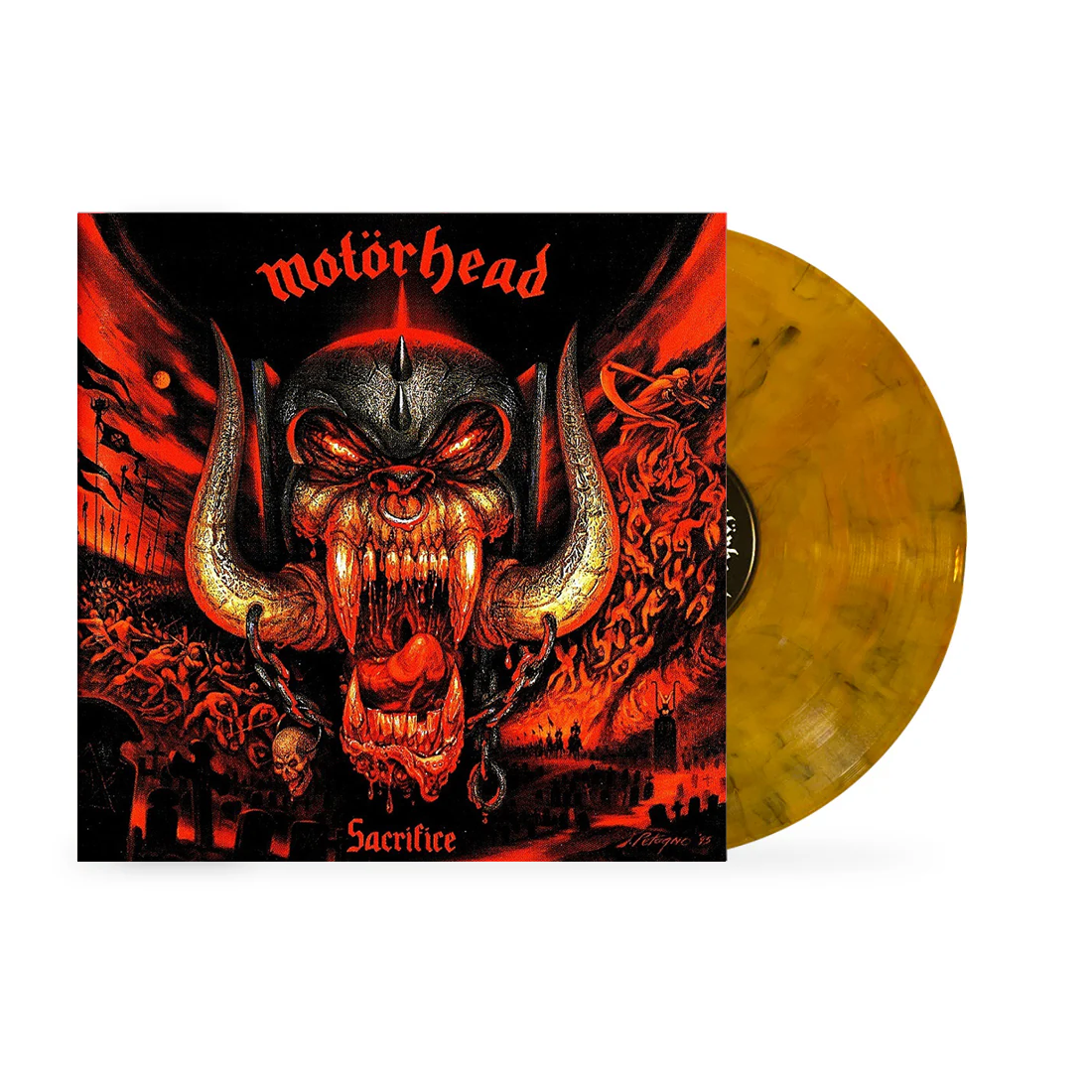 MOTORHEAD 'SACRIFICE' LP (Clear w/Orange and Black Swirls Vinyl)