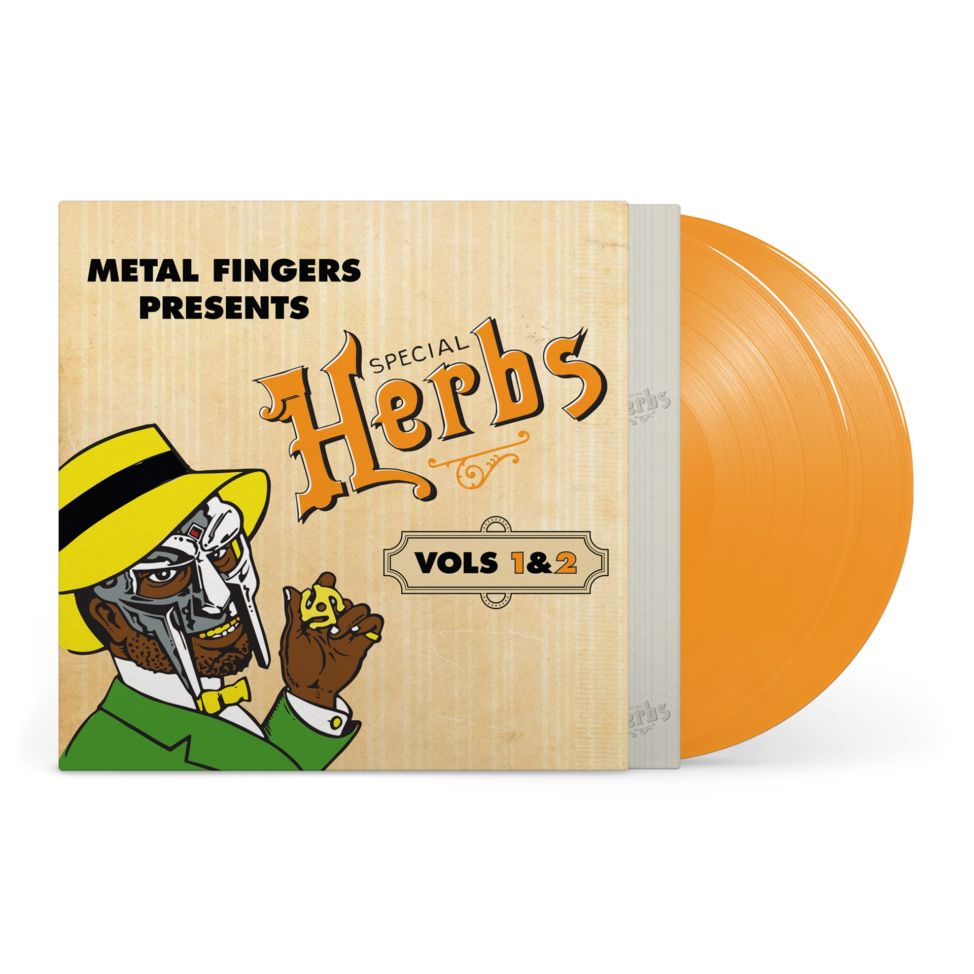 MF DOOM 'METAL FINGERS PRESENTS: SPECIAL HERBS VOL. 1 & 2' 2LP (Mustar