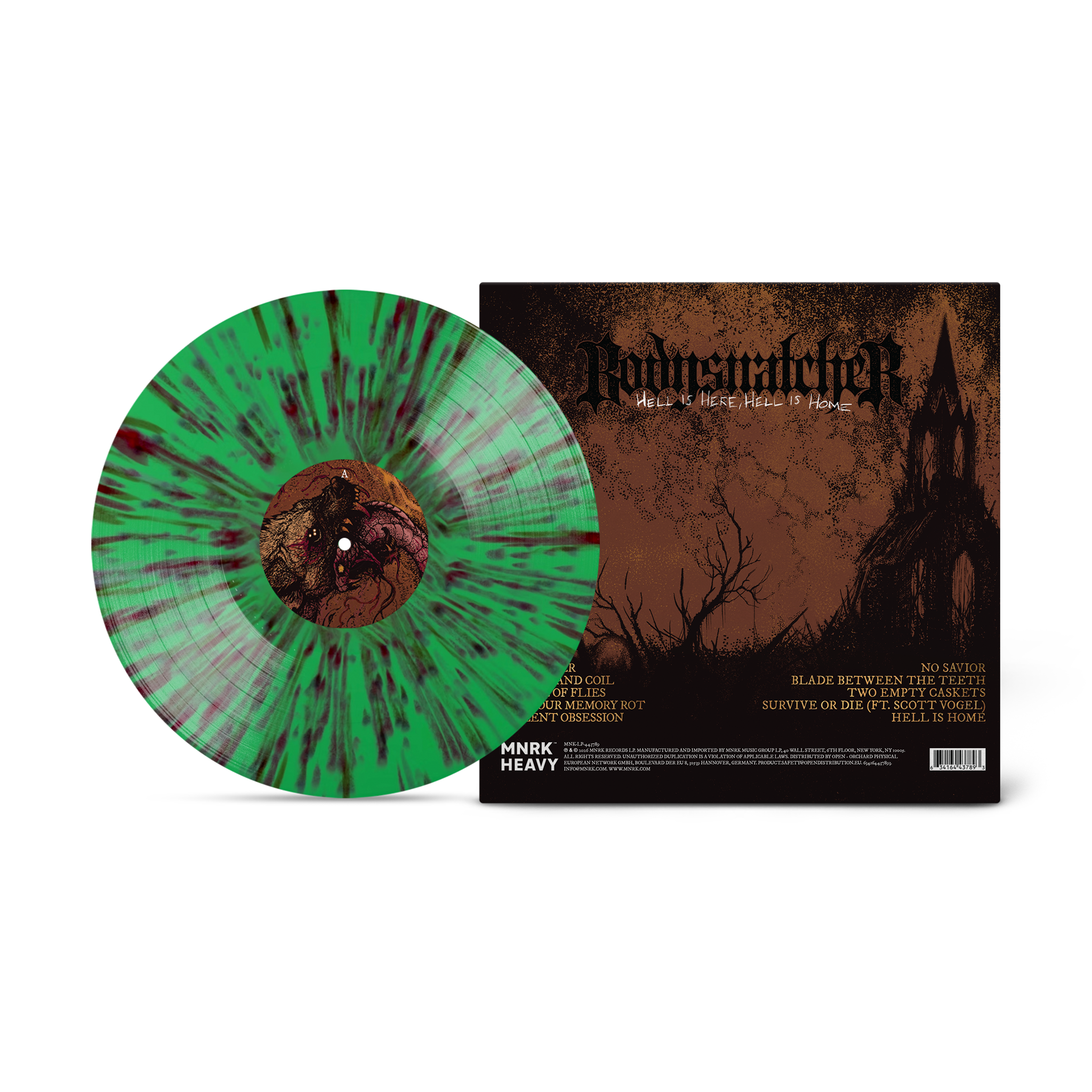 BODYSNATCHER 'HELL IS HERE, HELL IS HOME' LP (Venom Mint Splatter Vinyl)