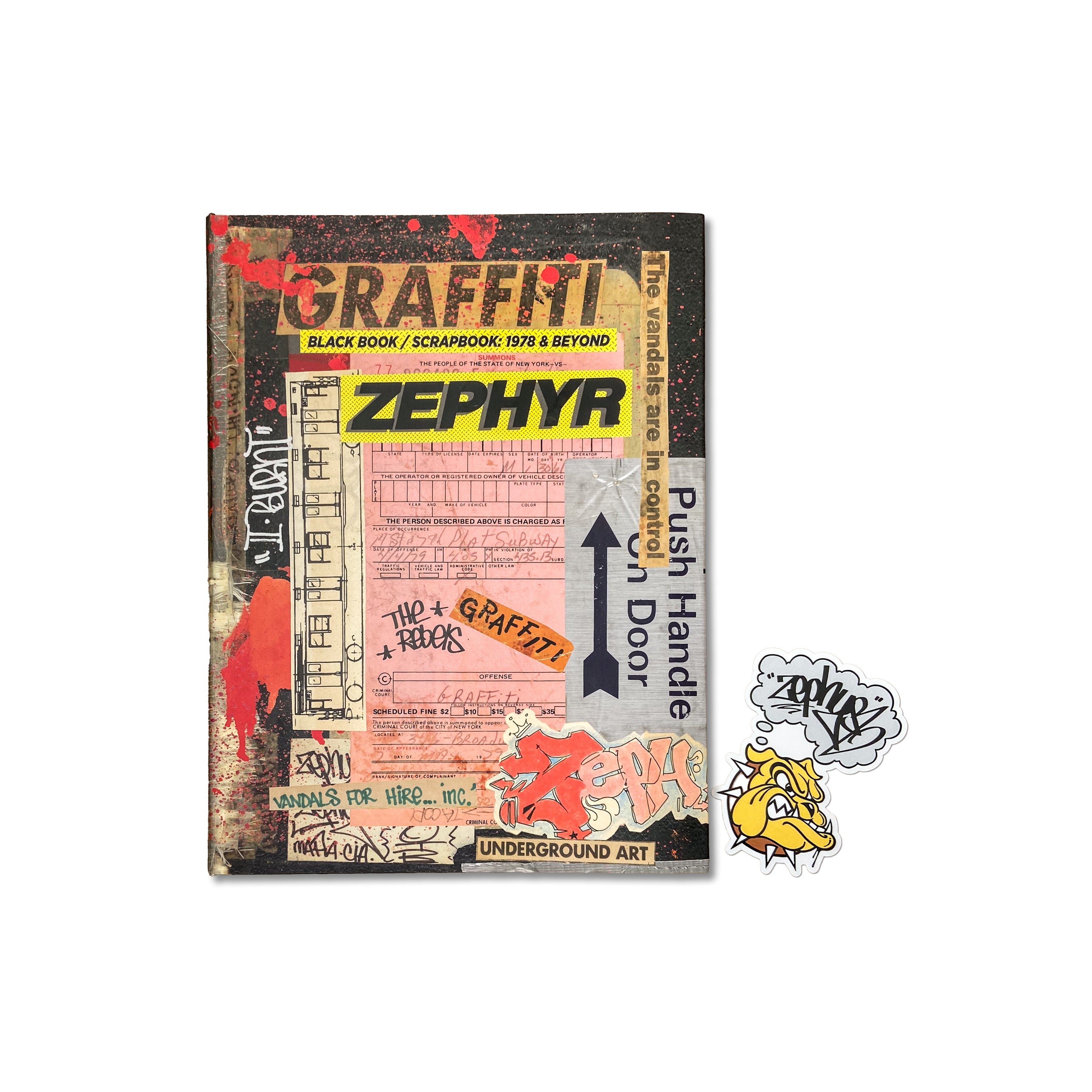 ZEPHYR "GRAFFITI BLACL BOOK/SCRAPBOOK: 1978 & BEYOND” BOOK