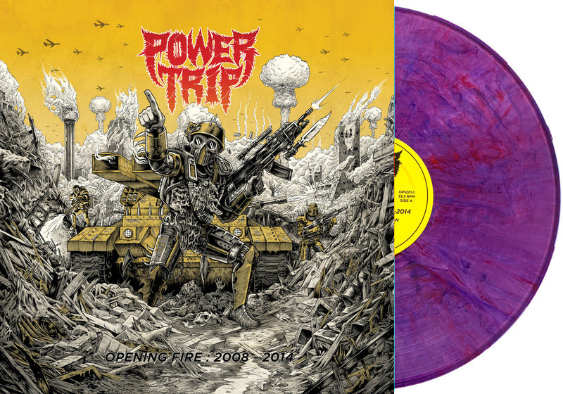 POWER TRIP 'OPENING FIRE 2008-2014' LP (Purple Vein Vinyl)