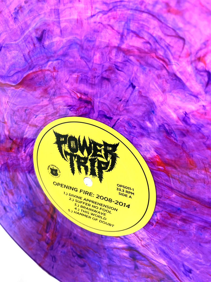 POWER TRIP 'OPENING FIRE 2008-2014' LP (Purple Vein Vinyl)