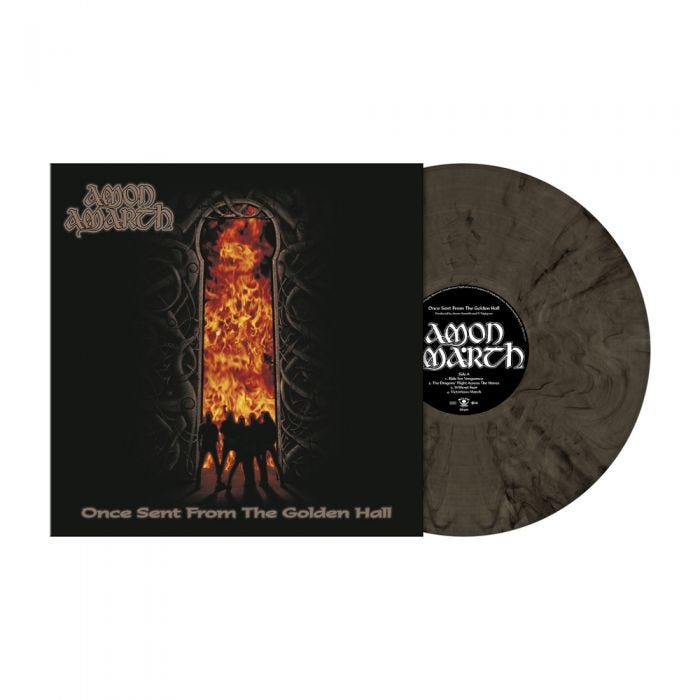 AMON AMARTH 'ONCE SENT FROM THE GOLDEN HALL' LP (Smoke Grey Marble Vinyl)