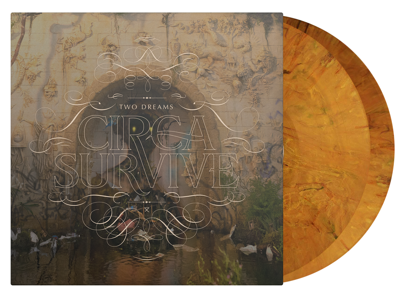 CIRCA SURVIVE ‘TWO DREAMS’ 2LP (Limited Edition – Only 500 Made, Golden Marble Vinyl)