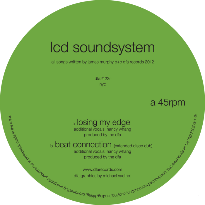 LCD SOUNDSYSTEM 'LOSING MY EDGE' 12" SINGLE