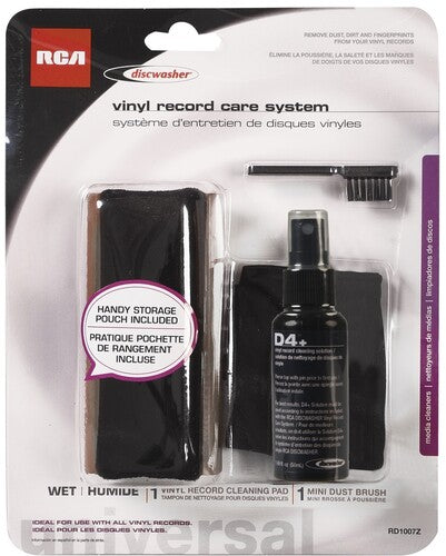 DISCWASHER - RECORD CARE SYSTEM INLCUDES - FLUID, BRUSH & STORAGE BAG
