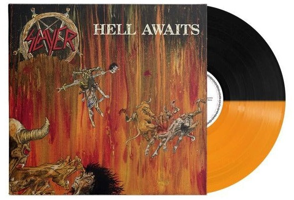 SLAYER 'HELL AWAITS' LP (Transparent Orange & Black Split Vinyl)