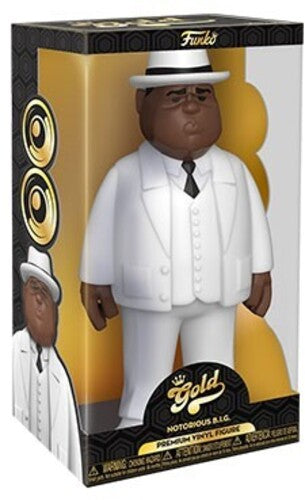 NOTORIOUS B.I.G. BIGGIE SMALLS FUNKO VINYL GOLD 12" FIGURE