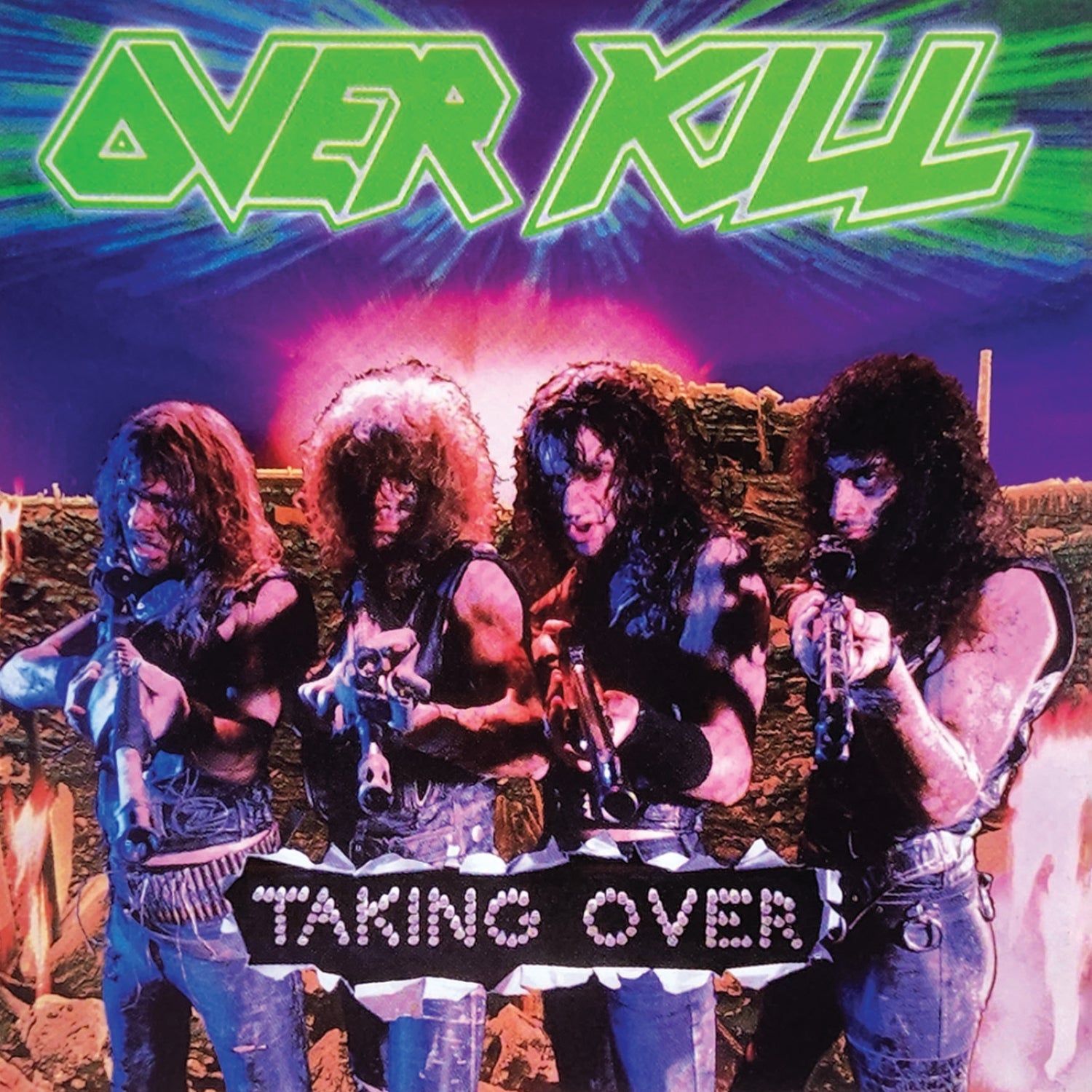 OVERKILL 'TAKING OVER' LP (Pink & Black Marble Vinyl)