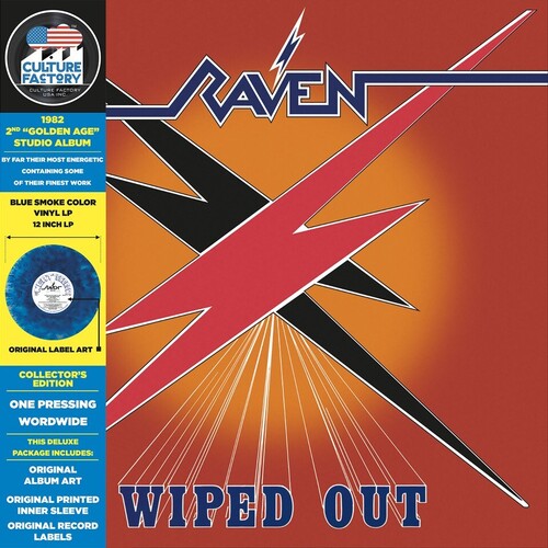 RAVEN 'WIPED OUT' LP (Orange & Blue Smoke Vinyl)