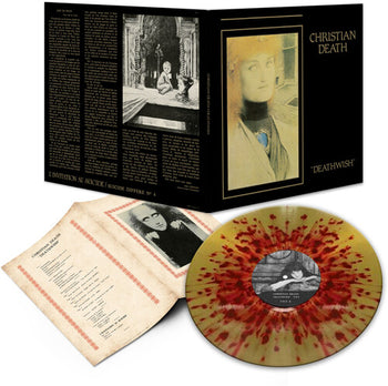 CHRISTIAN DEATH 'DEATHWISH' LP (Red & Gold Splatter Vinyl)