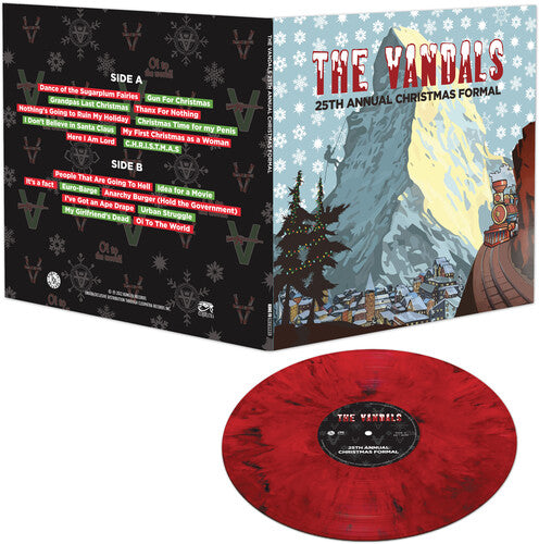 THE VANDALS '25TH ANNUAL CHRISTMAS FORMAL' LP (Red & Black Marble Vinyl)