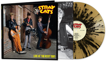 STRAY CATS 'LIVE AT THE ROXY 1981' LP (Gold & Black Splatter Vinyl)