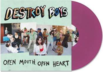 DESTROY BOYS 'OPEN MOUTH, OPEN HEART' LP (Purple Vinyl)
